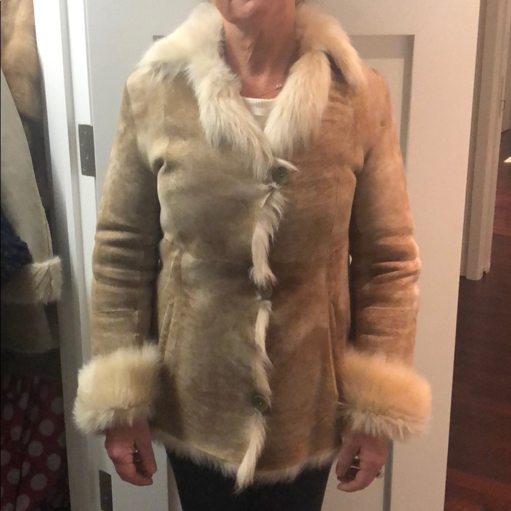 Sheepskin and Leather Jacket